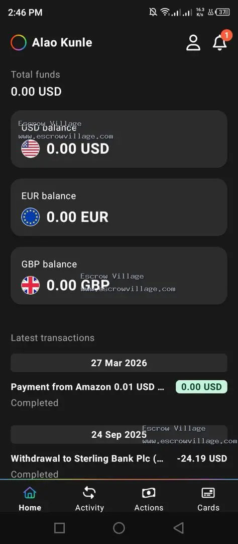 Verified Payoneer Account