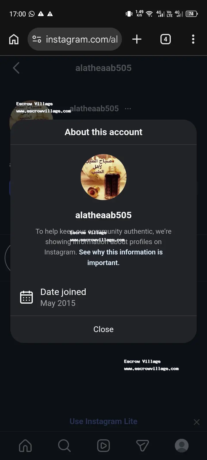 11 years foreign Instagram account